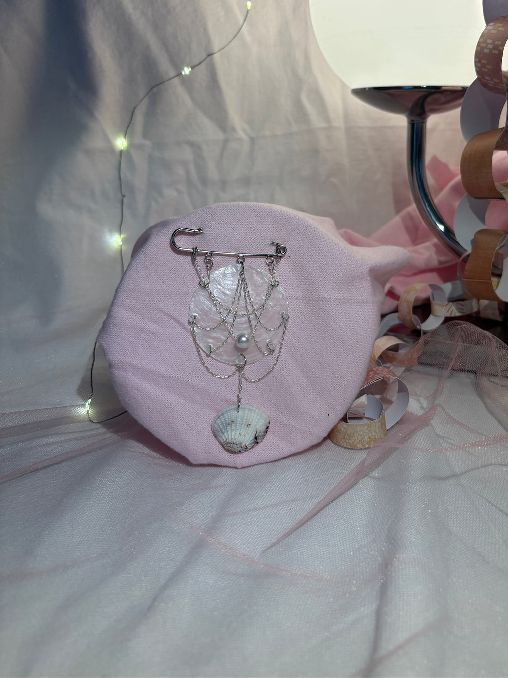 she sells seashell safety pins on shopify